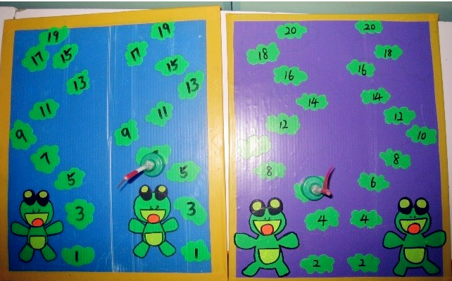 幼儿园数学区玩教具制作:棋类游戏--翻翻看