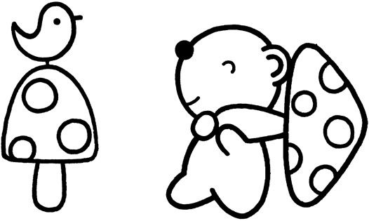 日本治愈系简笔画-野生动物(3)