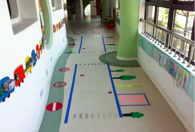幼儿园室内地面布置—交通篇