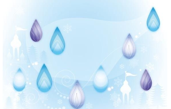 大班活动雪花和雨滴