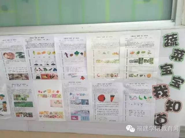 蔬菜宝宝我知道——墙面布置