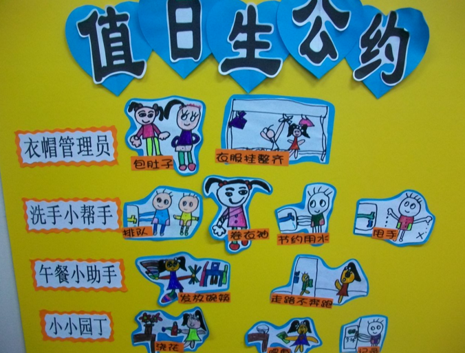 值日生区环创设计今天我值日