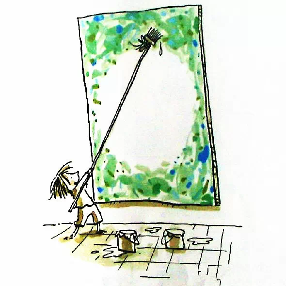 可以在美工区投放的绘本:《点》孩子不想画画,就给他读这本书
