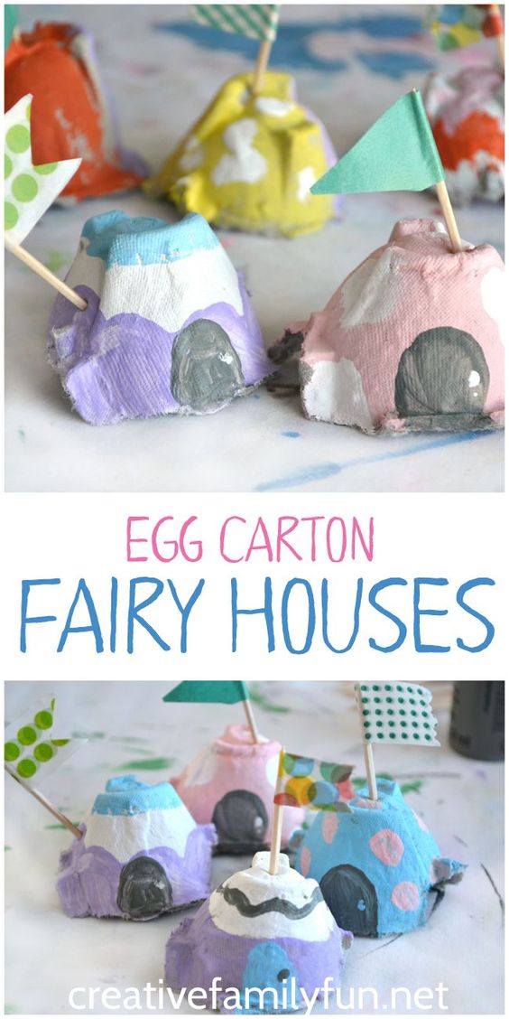蛋壳城堡:用鸡蛋托做房子的创意你之前想到过没有?