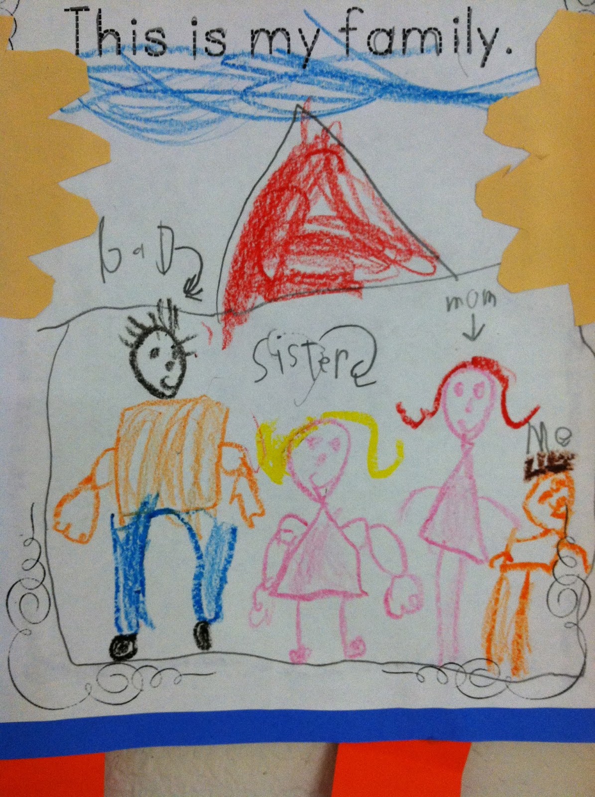 "我和我的家庭"系列环创和手工,把家人的温暖带到幼儿园