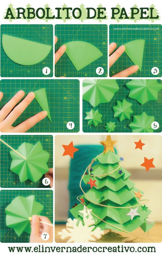 圣诞节手工 | 7款简简单单,色彩缤纷的圣诞树折纸