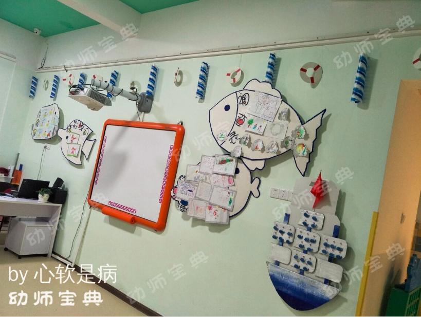 夏日海洋风主题环创,带孩子感受海风带来的那丝凉爽!