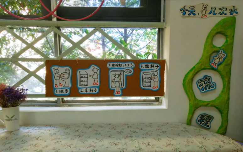 生活环创 一组以蚂蚁为主题喝水的流程,简单易懂的图画,孩子们一看就