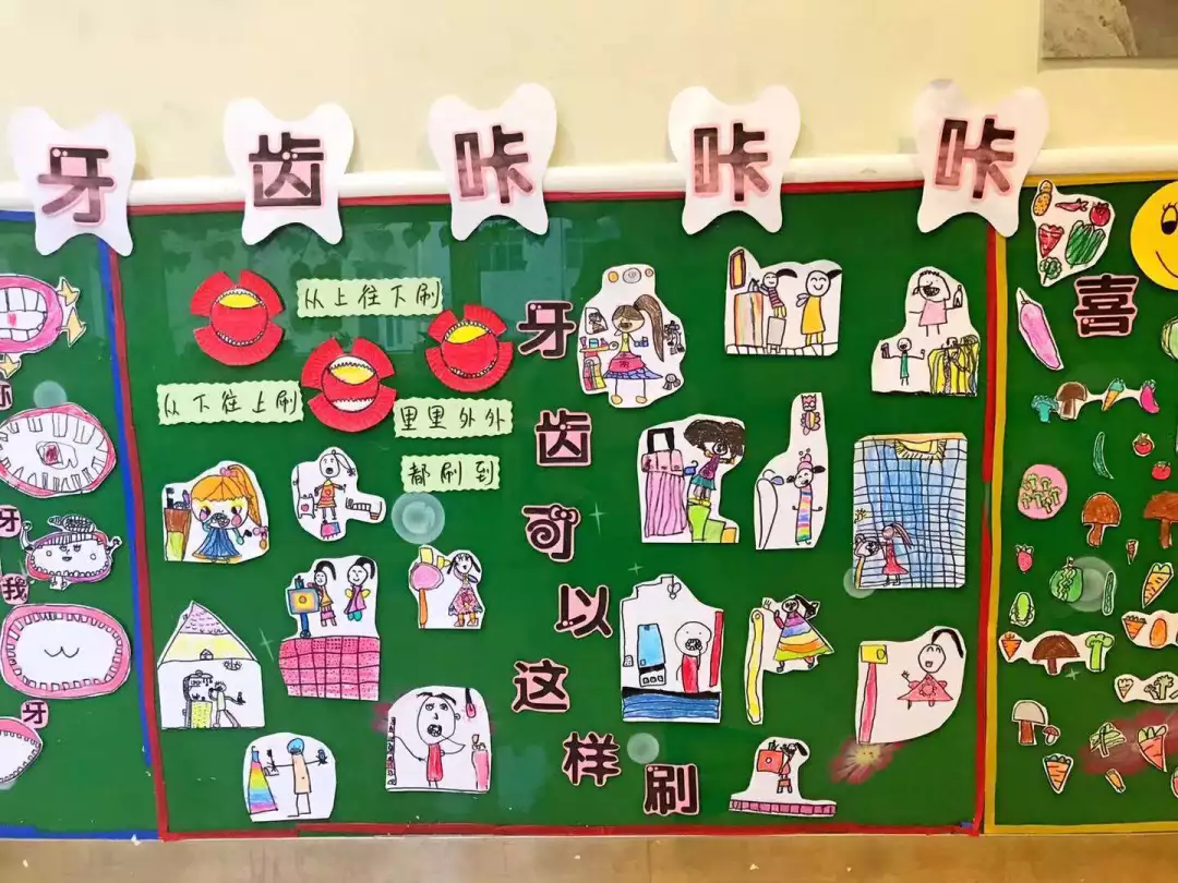 主题墙 | 牙齿的秘密真不少,我们一起来探讨-幼师宝典