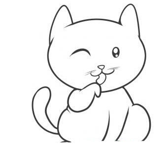 猫简笔画版