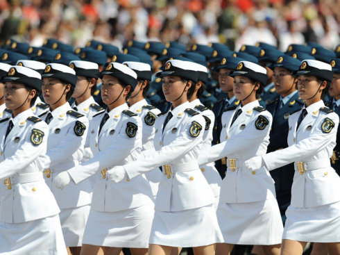 阅兵-女兵方阵