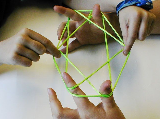 小班创意画弹线画