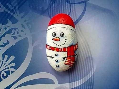 雪天的石头——最适合冬天的环创