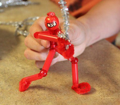 中班艺术活动教案——吸管小人创意表演秀