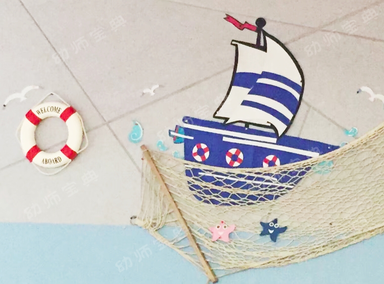 小班全屋环创 | 太美了,海军风主题环创能做的如此精致!