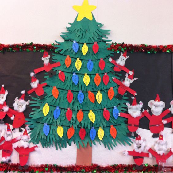 35款圣诞节主题墙布置圣诞节各种元素全涵盖