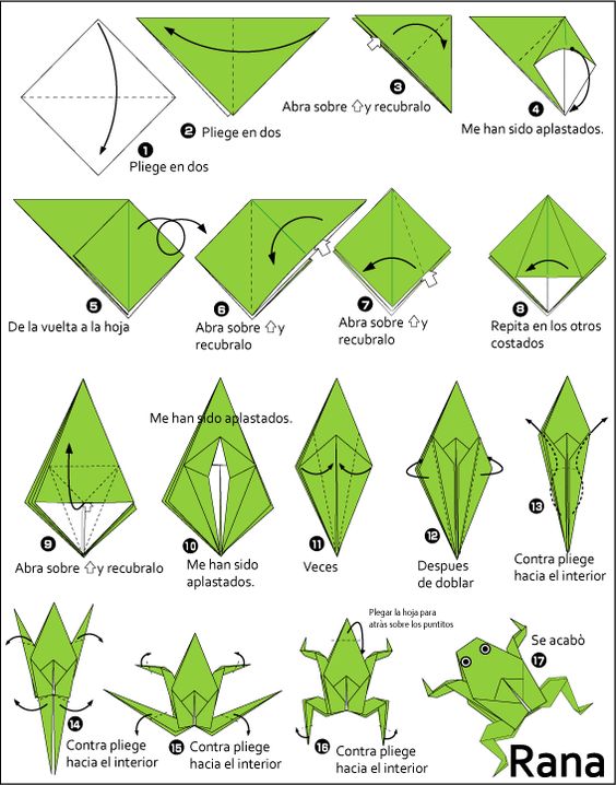 青蛙的折纸步骤图解法图片