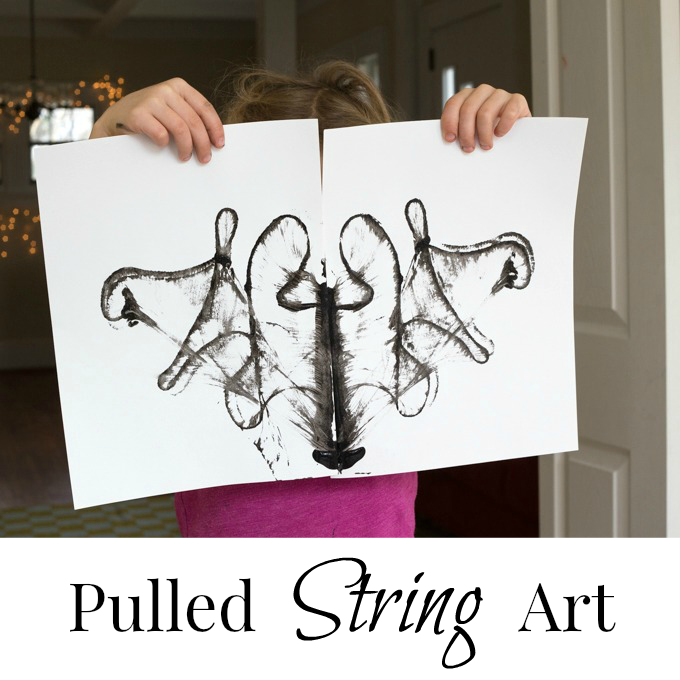 创意绘画拉线画轻轻一拉绳子也能画出绝世良作