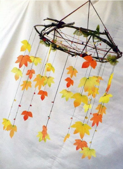 吊饰秋日落叶吊饰这样挂让孩子更懂秋天