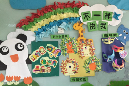 大班主题墙不一样的我一系列我为主题的墙面