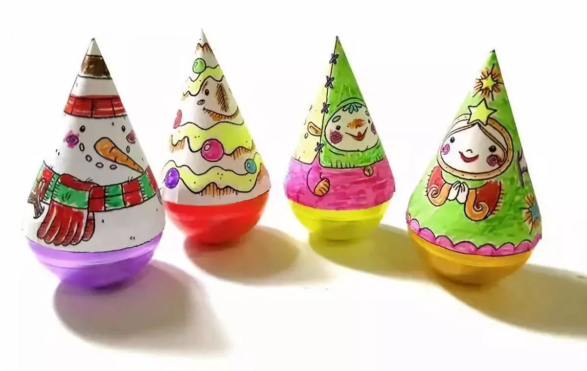 亲子手工 | 不倒翁,摇来摇去,太有趣了